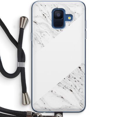 Biggest stripe: Samsung Galaxy A6 (2018) Transparant Hoesje met koord