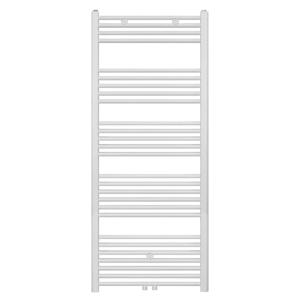 Handdoekradiator Belrad | 160x60 cm | Midden aansluiting | 616 watt | Wit geborsteld