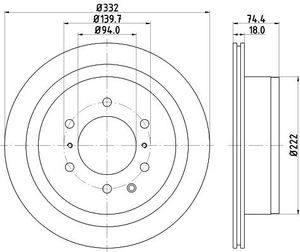 Remschijf Gecoat 54673PRO 8DD355119091