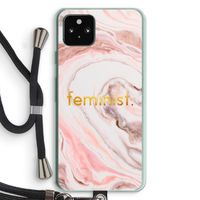 Feminist: Pixel 5a 5G Transparant Hoesje met koord