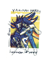 Herman Brood litho Bob Marley - Yaah man