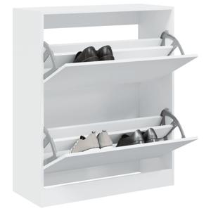 VidaXL Schoenenkast 80x34x96,5 cm bewerkt hout wit