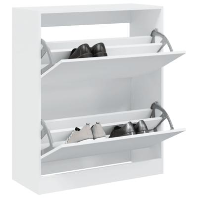VidaXL Schoenenkast 80x34x96,5 cm bewerkt hout wit