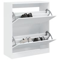 VidaXL Schoenenkast 80x34x96,5 cm bewerkt hout wit
