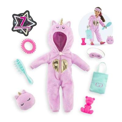 Poppenaccessoires - COROLLE - Eenhoorn Jumpsuit Dressing - 7 accessoires - vanaf 4 jaar