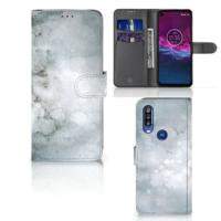 Hoesje Motorola One Action Painting Grey