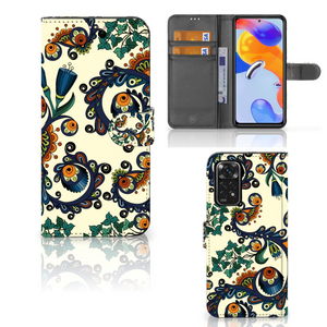 Wallet Case Xiaomi Redmi Note 11 Pro 5G/4G Barok Flower