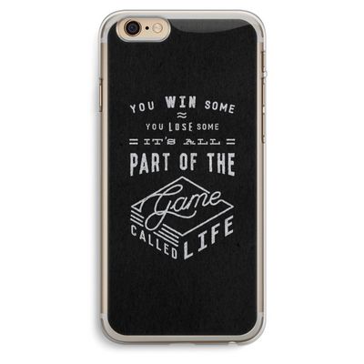 Life: iPhone 6 Plus / 6S Plus Transparant Hoesje