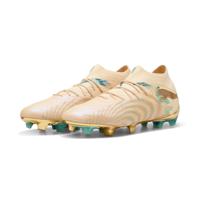 PUMA Future 9 Ultimate CNY Gras Voetbalschoenen (FG) Creamy Vanilla Goud Groen