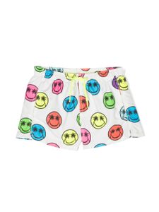 MC2 Saint Barth Kids short de bain à imprimé graphique - Blanc