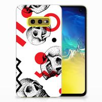 Silicone Back Case Samsung Galaxy S10e Skull Red - thumbnail