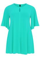 Yoek Tuniek wide bottom cirkelmouw | Turquoise | Maat 58/60