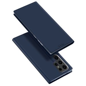 Dux Ducis - Samsung Galaxy S24 Ultra - Slim bookcase hoesje - Donkerblauw