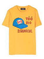 DSQUARED2 KIDS t-shirt Too Big en coton - Jaune - thumbnail