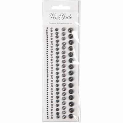 Hobby/knutsel kristal plaksteentjes - 140x stuks - zilver - strass steentjes - juwelen/gezichtparels