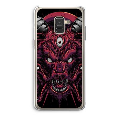 Hell Hound and Serpents: Samsung Galaxy A8 (2018) Transparant Hoesje