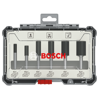 Bosch Accessoires Frezenset Rechte Schacht | 1/4" | 6-delig - 2607017467