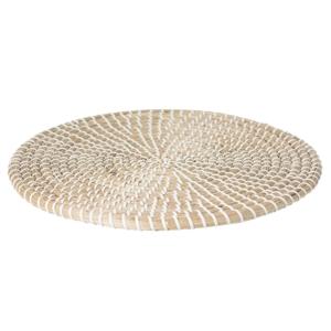 Secret de Gourmet Tafel Placemat - zeegras - wit - D35 cm - extra dik