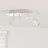 VidaXL Plafondspot nikkel 29 x 29 x 11 cm staal en glas