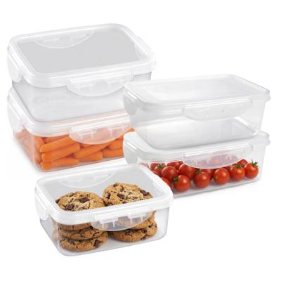 Plasticforte Vershoudbakjes set Classic - 5x stuks - vriezer en magnetron - kunststof - diverse mate