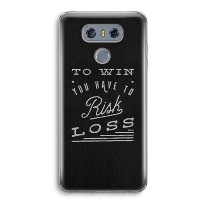 Risk loss: LG G6 Transparant Hoesje