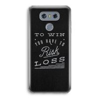Risk loss: LG G6 Transparant Hoesje
