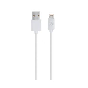 RealPower USB-kabel USB 2.0 USB-A stekker, Apple Lightning stekker 1.00 m Wit 255649