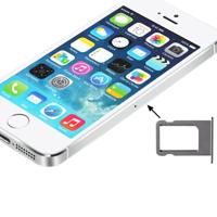 Originele Sim-lade kaarthouder voor iPhone 5S (zilver)