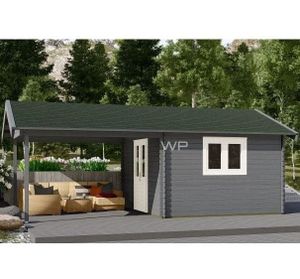Woodpro Blokhut/Tuinhuis Hank 700x400 cm- Zadeldak- Hout- Woodpro