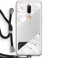 Biggest stripe: OnePlus 6 Transparant Hoesje met koord