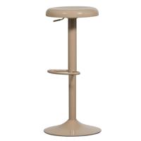 WOOOD Verstelbare Barkruk 'Isaac' kleur Zand (zithoogte 61-81cm)