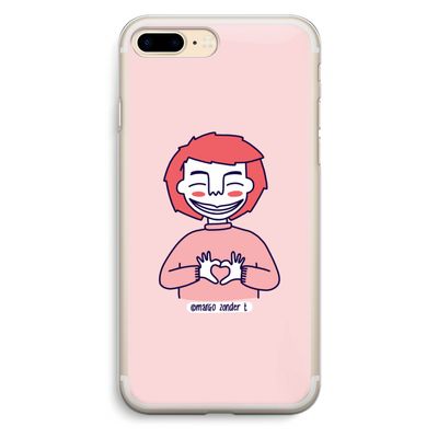 Hartje: iPhone 7 Plus Transparant Hoesje