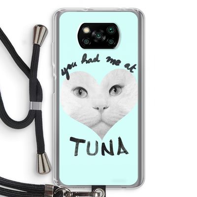 You had me at tuna: Xiaomi Poco X3 Pro Transparant Hoesje met koord