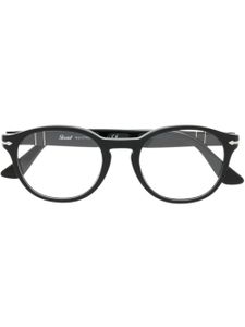 Persol lunettes de vue à monture ronde - Noir