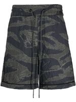 Mostly Heard Rarely Seen quilted camouflage track shorts - Vert