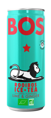 Bos Rooibos Ice Tea Lime & Ginger Blikje
