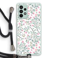 Sierlijke bloemen: Samsung Galaxy A52s 5G Transparant Hoesje met koord