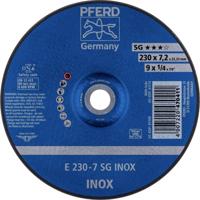 PFERD TOOLS 62223632 E 230-7 SG INOX Afbraamschijf gebogen Diameter 230 mm Boordiameter 22.23 mm RVS 10 stuk(s) PFERD TOOLS 62223632 E 230-7 SG INOX Afbraamschijf gebogen Diameter 230 mm Boordiameter 22.23 mm RVS 10 stuk(s)