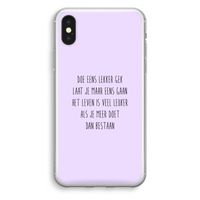 Gek: iPhone X Transparant Hoesje