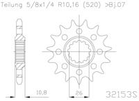 ESJOT Sprocket 520 17z racing