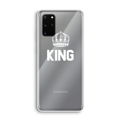 King zwart: Samsung Galaxy S20 Plus Transparant Hoesje