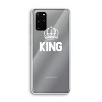 King zwart: Samsung Galaxy S20 Plus Transparant Hoesje