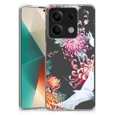 Xiaomi Redmi Note 13 5G | TPU Hoesje | Bird Flowers