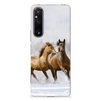 Sony Xperia 1 V | TPU Hoesje | Paarden
