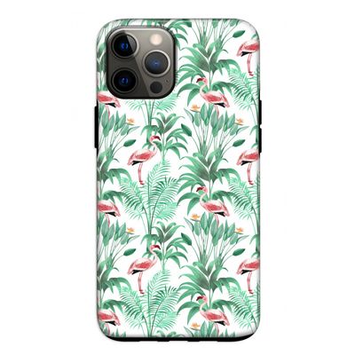 Flamingo bladeren: iPhone 12 Pro Tough Case