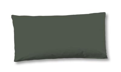 HIP Kussensloop "uni dessin" - Groen - (40x80 cm) - Katoen Satijn