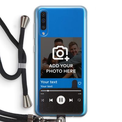 Music Player: Samsung Galaxy A50 Transparant Hoesje met koord