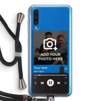 Music Player: Samsung Galaxy A50 Transparant Hoesje met koord