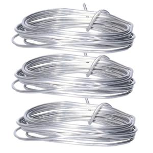 3x rollen hobby en knutselen aluminium ijzerdraad van 2 mm x 200 cm