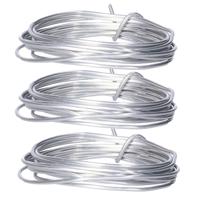 3x rollen hobby en knutselen aluminium ijzerdraad van 2 mm x 200 cm 3x rollen hobby en knutselen aluminium ijzerdraad van 2 mm x 200 cm